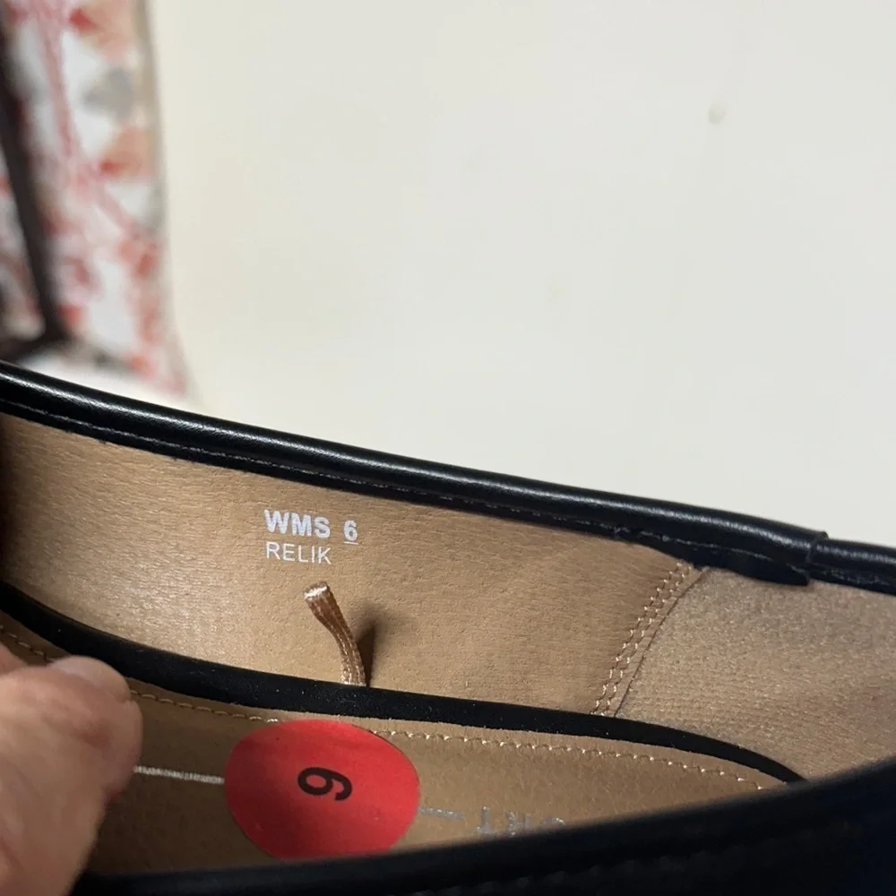 Report Black Loafers with Gold Chain Detail